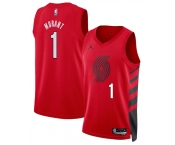 Men's Portland Trail Blazers #1 Ja Morant Red 2026 Statement Edition Stitched Basketball Jersey