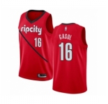 Men's Portland Trail Blazers #16 Pau Gasol Red Swingman Jersey - Earned Edition