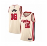 Men's Portland Trail Blazers #16 Pau Gasol Swingman Cream Basketball Jersey 2019-20 City Edition