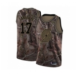 Men's Portland Trail Blazers #17 Skal Labissiere Swingman Camo Realtree Collection Basketball Jersey