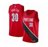 Men's Portland Trail Blazers #30 Terry Porter Swingman Red Finished Basketball Jersey - Statement Edition