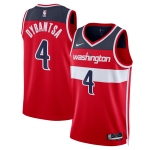 Men's Washington Wizards #4 AJ Dybantsa Nike Red 2026 NBA Draft Swingman Icon Edition Jersey
