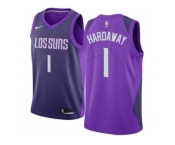 Men Nike Phoenix Suns #1 Penny Hardaway Authentic Purple NBA Jersey - City Edition