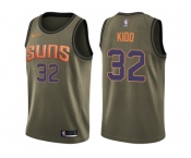 Men Nike Phoenix Suns #32 Jason Kidd Green Salute to Service NBA Swingman Jersey