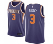 Men's Nike Phoenix Suns #3 Jared Dudley Swingman Purple Road NBA Jersey - Icon Edition