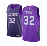 Men's Nike Phoenix Suns #32 Shaquille O'Neal Swingman Purple NBA Jersey - City Edition