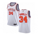 Men's Nike Phoenix Suns #34 Charles Barkley Swingman NBA Jersey - Association Edition
