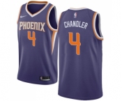 Men's Nike Phoenix Suns #4 Tyson Chandler Swingman Purple Road NBA Jersey - Icon Edition