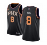 Men's Nike Phoenix Suns #8 George King Swingman Black NBA Jersey Statement Edition