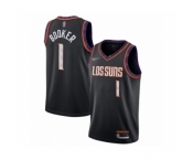 Men's Phoenix Suns #1 Devin Booker Swingman Black Basketball Jersey 2019-20 City Edition