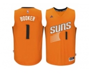 Men's Phoenix Suns #1 Devin Booker adidas Orange Swingman climacool Jersey