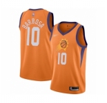 Men's Phoenix Suns #10 Leandro Barbosa Authentic Orange Finished Basketball Jersey - Statement Edition