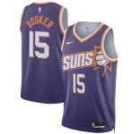 Men's Phoenix Suns #15 Devin Booker Purple 2026 Icon Edition Stitched Basketball Jersey