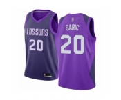 Men's Phoenix Suns #20 Dario Saric Authentic Purple Basketball Jersey - City Edition
