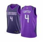 Men's Phoenix Suns #4 Jevon Carter Authentic Purple Basketball Jersey - City Edition