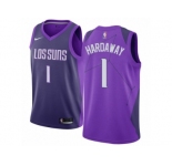 Women Nike Phoenix Suns #1 Penny Hardaway Swingman Purple NBA Jersey - City Edition