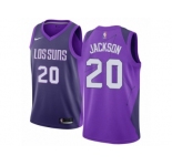 Women Nike Phoenix Suns #20 Josh Jackson Swingman Purple NBA Jersey - City Edition