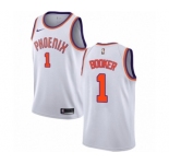 Women's Nike Phoenix Suns #1 Devin Booker Swingman NBA Jersey - Association Edition