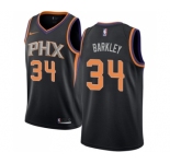 Women's Nike Phoenix Suns #34 Charles Barkley Authentic Black Alternate NBA Jersey Statement Edition