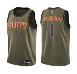 Youth Nike Phoenix Suns #1 Penny Hardaway Swingman Green Salute to Service NBA Jersey