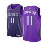 Youth Nike Phoenix Suns #11 Jamal Crawford Swingman Purple NBA Jersey - City Edition