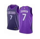 Youth Nike Phoenix Suns #7 Kevin Johnson Swingman Purple NBA Jersey - City Edition