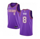 Youth Nike Phoenix Suns #8 George King Swingman Purple NBA Jersey - 2018-19 City Edition