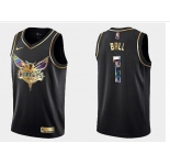 Men's Charlotte Hornets #1 Lamelo Ball 2022-2023 Golden Edition jerseys