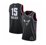 Men's Jordan Charlotte Hornets #15 Kemba Walker Swingman Black 2019 All-Star Game Basketball Jersey