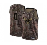 Men's Nike Charlotte Hornets #0 Miles Bridges Swingman Camo Realtree Collection NBA Jersey