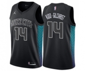 Men's Nike Jordan Charlotte Hornets #14 Michael Kidd-Gilchrist Swingman Black NBA Jersey - City Edition