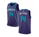 Men's Nike Jordan Charlotte Hornets #14 Michael Kidd-Gilchrist Swingman Purple NBA Jersey Statement Edition