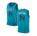 Men's Nike Jordan Charlotte Hornets #14 Michael Kidd-Gilchrist Swingman Teal NBA Jersey - Icon Edition