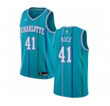Men's Nike Jordan Charlotte Hornets #41 Glen Rice Swingman Aqua Hardwood Classics NBA Jersey