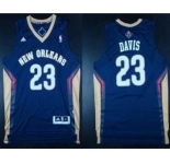 nba new orleans hornets #23 anthony davis blue[revolution 30 swingman]