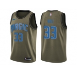 Men Nike Orlando Magic #33 Grant Hill Green Salute to Service NBA Swingman Jersey