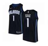 Men's Nike Orlando Magic #1 Jonathan Isaac Authentic Black Alternate NBA Jersey Statement Edition