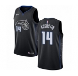 Men's Nike Orlando Magic #14 D.J. Augustin Swingman Black NBA Jersey - City Edition