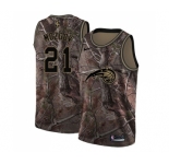 Men's Nike Orlando Magic #21 Timofey Mozgov Swingman Camo Realtree Collection NBA Jersey
