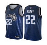 Men's Nike Orlando Magic #22 Jerian Grant Swingman Blue NBA Jersey - City Edition