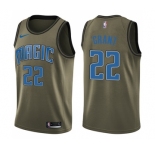 Men's Nike Orlando Magic #22 Jerian Grant Swingman Green Salute to Service NBA Jersey