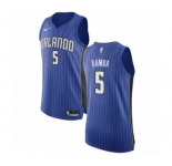 Men's Nike Orlando Magic #5 Mohamed Bamba Authentic Royal Blue NBA Jersey - Icon Edition