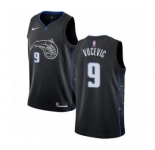 Men's Nike Orlando Magic #9 Nikola Vucevic Swingman Black NBA Jersey - City Edition