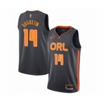 Men's Orlando Magic #14 D.J. Augustin Swingman Charcoal Basketball Jersey 2019-20 City Edition