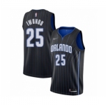 Men's Orlando Magic #25 Wes Iwundu Authentic Black Basketball Jersey Statement Edition