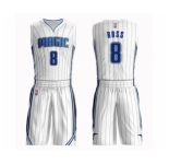Men's Orlando Magic #8 Terrence Ross Swingman White Basketball Suit Jersey - Association Edition