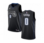 Women's Nike Orlando Magic #0 Aaron Gordon Swingman Black NBA Jersey - City Edition