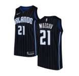 Women's Nike Orlando Magic #21 Timofey Mozgov Authentic Black NBA Jersey Statement Edition