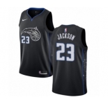 Youth Nike Orlando Magic #23 Justin Jackson Swingman Black NBA Jersey - City Edition