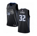 Youth Nike Orlando Magic #32 Shaquille O'Neal Swingman Black NBA Jersey - City Edition